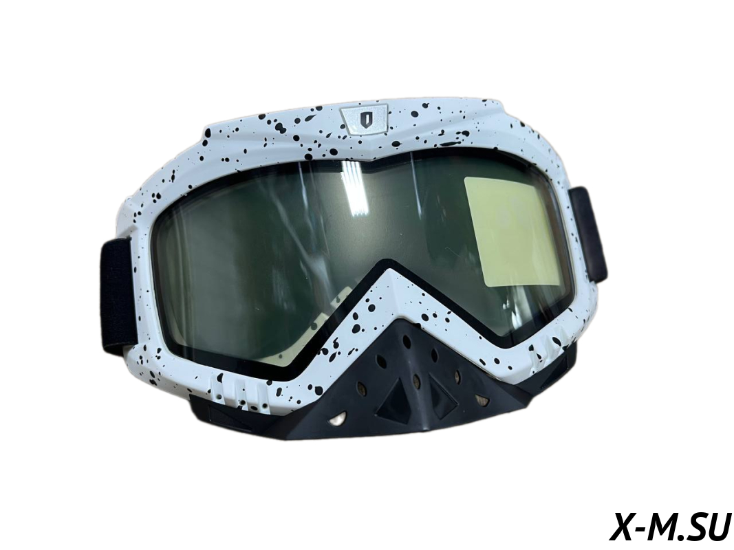 Очки зимние HETOSHI FJ05-2-1 (двойное стекло) цв. оправы Бело-черный цв.стекла прозрачный Очки зимние HETOSHI FJ05-2-1 (двойное стекло) цв. оправы Бело-черный цв.стекла прозрачный