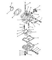 Карбюратор 2-Х ТАКТНОГО ПЛМ MERCURY 60 Серийный номер от 9469200 до 9683054