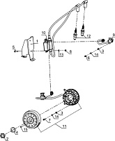Система зажигания(DUCATI) снегохода ТАЙГА ВАРЯГ 500