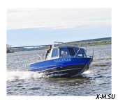 Алюминиевый катер WYATBOAT Неман 550 с каютой