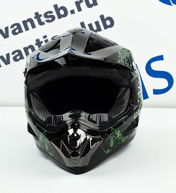 Шлем кроссовый Avantis Tattoo, Черный