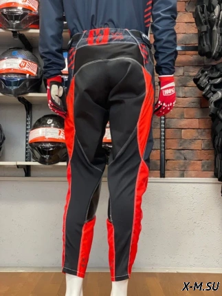 Штаны кроссовые HETOSHI DEMURE TYPE-3 цв, Красно-черный р.L