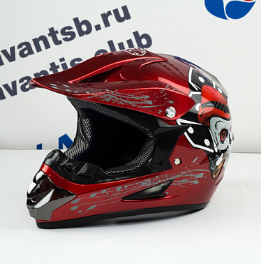 Шлем кроссовый Avantis Game 12, Красный